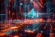 © Kantiztiae - Abstract futuristic digital data visualization background