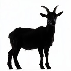 Wall Mural - Image of a goat isolated on transparent background. File format: PNG.