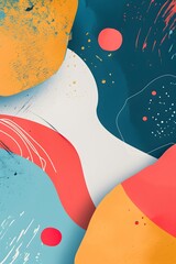 Poster - Abstract Colorful Shapes Background