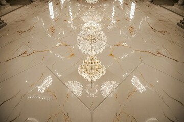 White marble flooring for interior decoration