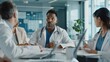 © Teerasak - A collaborative meeting scene with diverse healthcare professionals discussing equitable medical access, with a focus on preventing past failures, set in a modern conference room