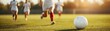 © Manita - Action shot of female athletes playing soccer on a sunlit field, capturing the essence of teamwork and competition.