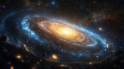 Cosmic Spiral Galaxy