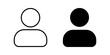© Uswa KDT - Profile icon set. User sign. for mobile concept and web design. vector illustration on white background