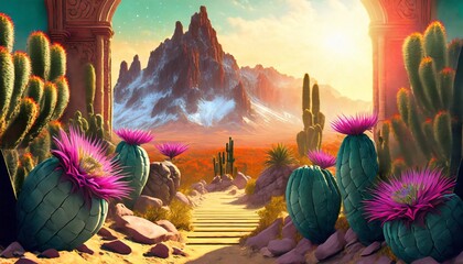 Wall Mural - cacti