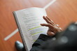 © Marcelo - Actor reading and highlighting a theater script during rehearsal
