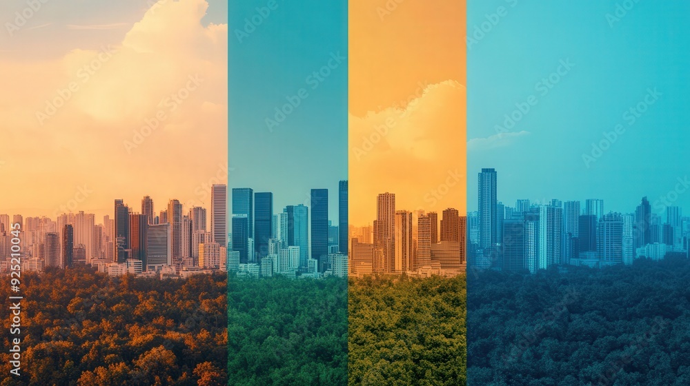 Pollution Prevention Progress, a vibrant collage showcasing the transformation from polluted environments to restored landscapes, celebrating the impact of global pollution prevention initiatives