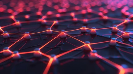 Wall Mural - neural network dynamics, an intricate visualization of ai neural networks illuminated by light paths