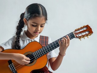 Young Girl with Guitar