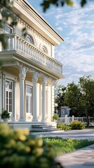 Wall Mural - Classical Architecture Exterior with Balconies and Columns