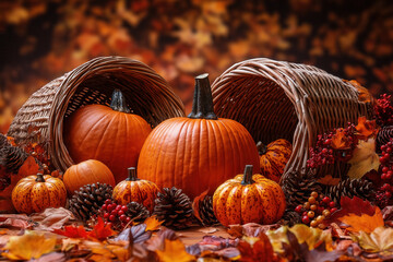 Canvas Print - Thanksgiving background