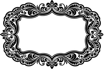 Wall Mural - Decorative frame and border for design