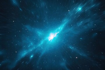 Wall Mural - mesmerizing cosmic galaxy with radiant stars