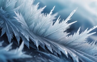 Wall Mural - Ice and frost background.