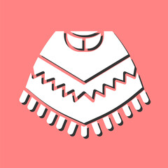 Poster - Poncho Vector Icon