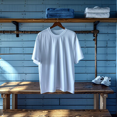 white tshirt mockup, man model	