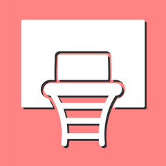 Sticker - Basket Vector Icon