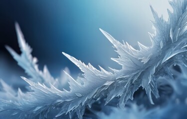 Wall Mural - Ice and frost background.