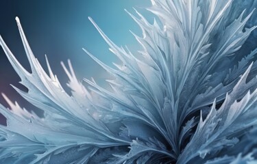 Wall Mural - Ice and frost background.