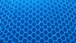 © Anton - Abstract futuristic surface concept with hexagons. Trendy sci-fi technology background with hexagonal pattern. Minimal hexagonal grid pattern animation in light blue. 3D Render isolated with white h