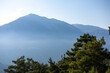 Aerial view of turkish mountains in summer.