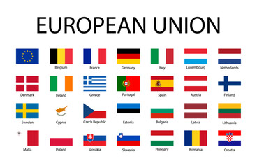 Flags of European union countries