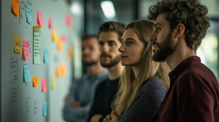 Wall Mural - tech startup founders in a brainstorming session