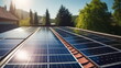© realone952 - Solar panels on a flat roof on a summer day