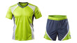 © Maestro - PNG lime green sports uniform with gray shorts transparent