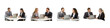 © Maestro - PNG set of business meeting with laptops transparent
