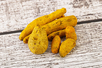 Sticker - Indian spices - Turmeric root Curcuma