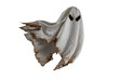 © TSViPhoto - Floating scary white fabric ghosts for Halloween parties to celebrate the night holiday. Creepy ghost character. Can be used in screen mode for a transparent effect.