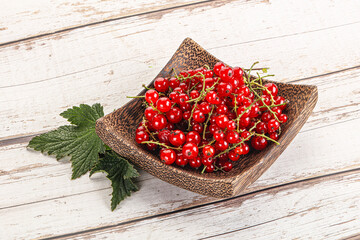 Wall Mural - Sweet ripe red currant berries