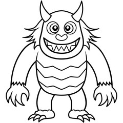 Wall Mural - Monster art vector illustrator