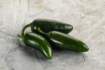 Wall Mural - Raw green Mexican jalapeno pepper