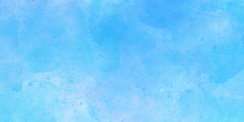 Wall Mural - Natural shiny and soft light watercolor blurry cloudy blue sky wallpaper texture. Colorful beautiful sky blue color light grunge, wall background.
