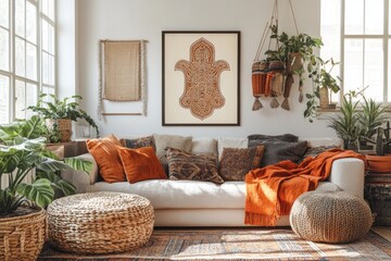 Wall Mural - hamsa hand bohemian home judaism, islam religion spiritual symbol