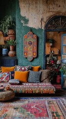 Wall Mural - hamsa hand bohemian home judaism, islam religion spiritual symbol