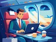 © Ashikurrahman - Modern Business Travel Vector Illustration for Corporate Mobility
