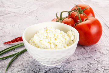 Poster - Cottage cheese Curd in the bowl