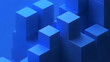 © Siasart Studio - Abstract blue geometric shapes background.