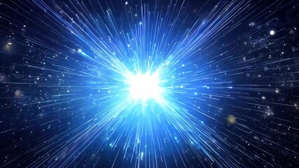 Wall Mural - animation of abstract cosmic background. hyper jump into another galaxy. speed of light, neon glowin