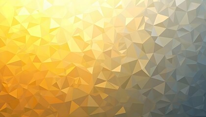 Wall Mural - Abstract geometric background with triangular shapes in shades of yellow, orange, and white