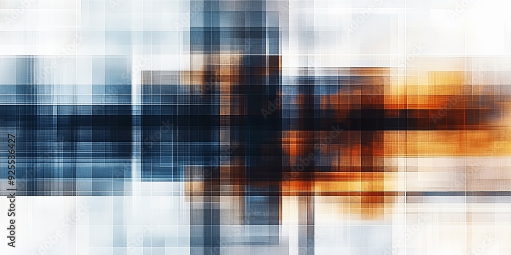 Abstract digital glitch pattern with grid and linear distortions in ...
