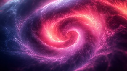 Wall Mural - vibrant cosmic swirl of purple and pink hues in a distant galaxy capturing the essence of space