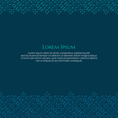 Wall Mural - Oriental Geometric Ornament Design for Islamic Theme