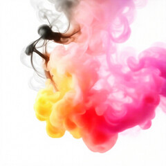 Wall Mural - smoke on white background