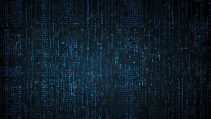 Create a background featuring blue digital binary data displayed on a computer screen
