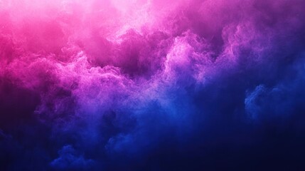 Wall Mural - A cosmic purple and blue nebula cloud with dark background