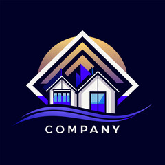 design a modern monogram vector logo for a boutique real estate firm incorporate the company